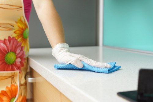 Kitchen and bathroom cleaning service for a Finchley property