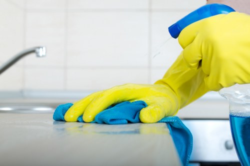 Deep cleaning a living room sofa in a Finchley property