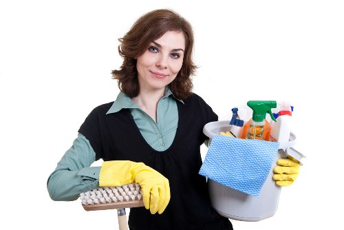 Detailed cleaning of kitchen and bathroom surfaces