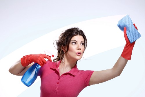 Local carpet cleaner treating stairs and hallways in Finchley